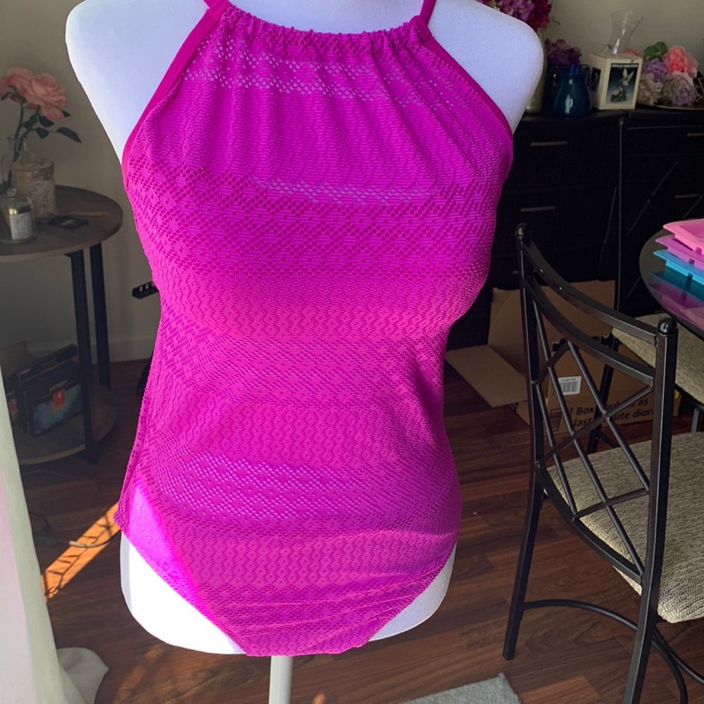 Fushia bathing suit